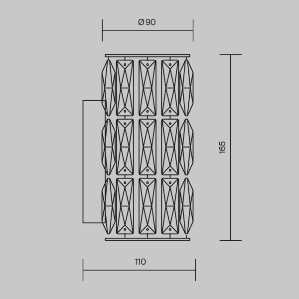 Настенный светильник (бра) Maytoni DIA008WL-1CH