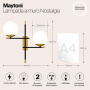 Настенный светильник (бра) Maytoni MOD048WL-02G
