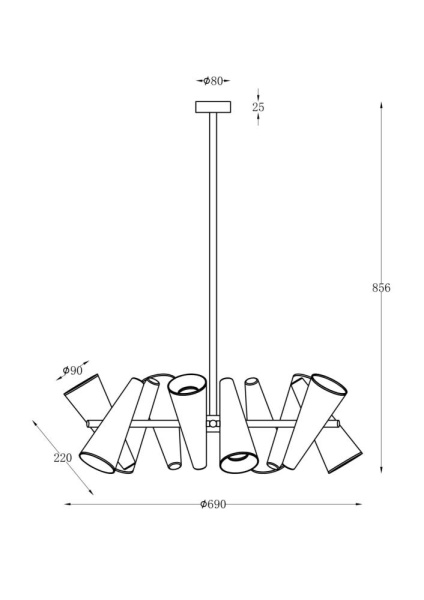 Подвесной светильник Maytoni MOD095PL-10W