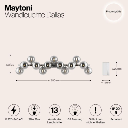 Настенный светильник (бра) Maytoni MOD547WL-13CH