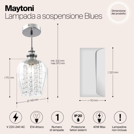 Подвесной светильник Maytoni MOD044-PL-01-N