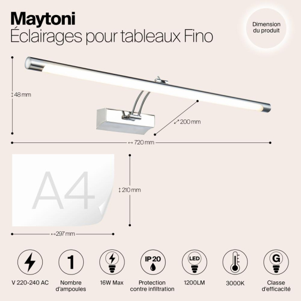 Подсветка Maytoni MIR003WL-L16CH