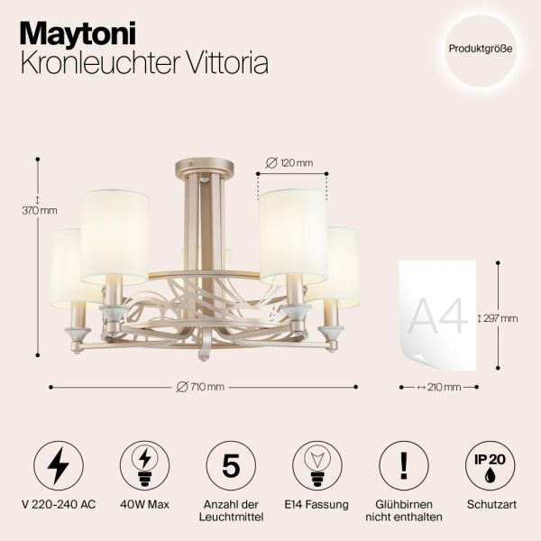 Люстра Maytoni H004CL-05BG