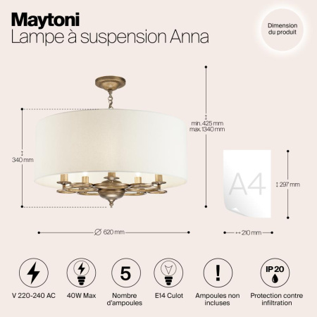 Подвесной светильник Maytoni H007PL-05G