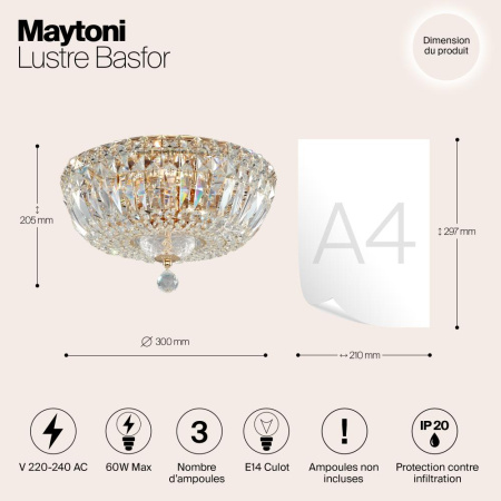 Люстра Maytoni DIA100-CL-03-G