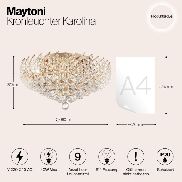 Люстра Maytoni DIA120-09-G