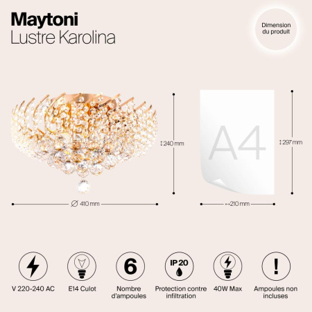 Люстра Maytoni DIA120-06-G