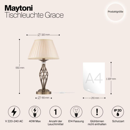 Настольный светильник Maytoni RC247-TL-01-R