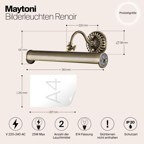 Подсветка Maytoni PIC118-22-R