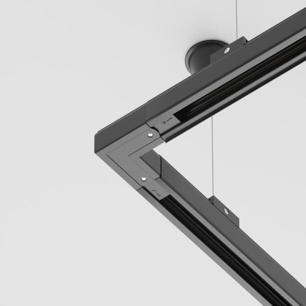 Коннектор угловой внутренний Trinity черный