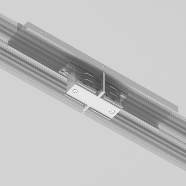 Коннектор прямой внутренний Trinity белый