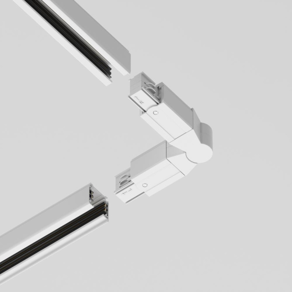 Коннектор поворотный шарнирный Trinity белый