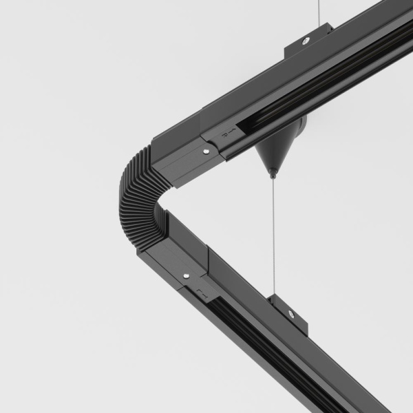 Коннектор гибкий Trinity черный