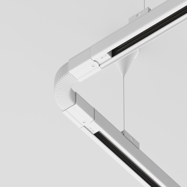 Коннектор гибкий Trinity белый