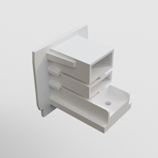 Заглушка торцевая Trinity белый, 1шт