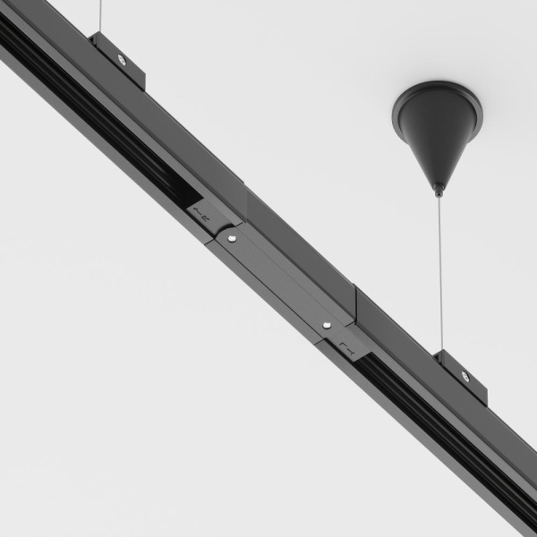 Коннектор прямой Trinity черный