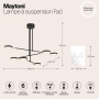 Подвесной светильник Maytoni MOD070PL-L38B3K