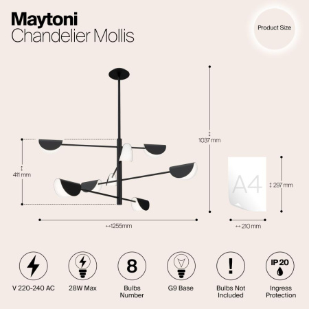 Люстра Maytoni MOD126PL-08B