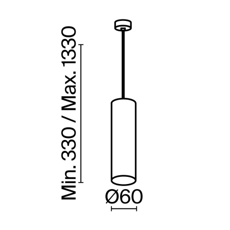 Подвесной светильник Technical P075PL-01MG