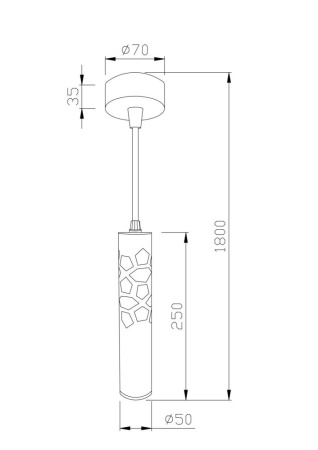 Подвесной светильник Technical P037PL-L11W4K
