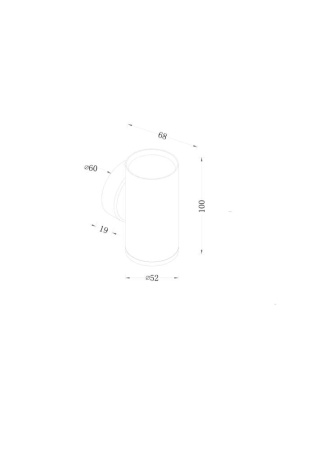 Настенный светильник (бра) Technical C068WL-01B