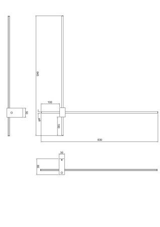 Настенный светильник (бра) Technical C070WL-L12GB3K