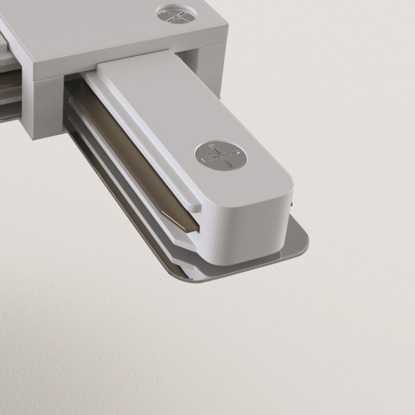 Коннектор L-образный Unity белый