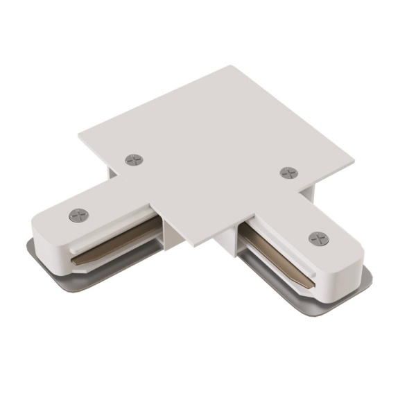 Коннектор L-образный Unity встраиваемый белый