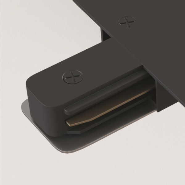 Коннектор L-образный Unity встраиваемый черный