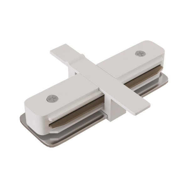 Коннектор прямой Unity встраиваемый белый