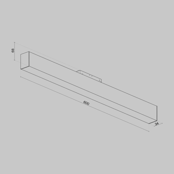 Трековый светильник Technical TR012-2-20W3K-W