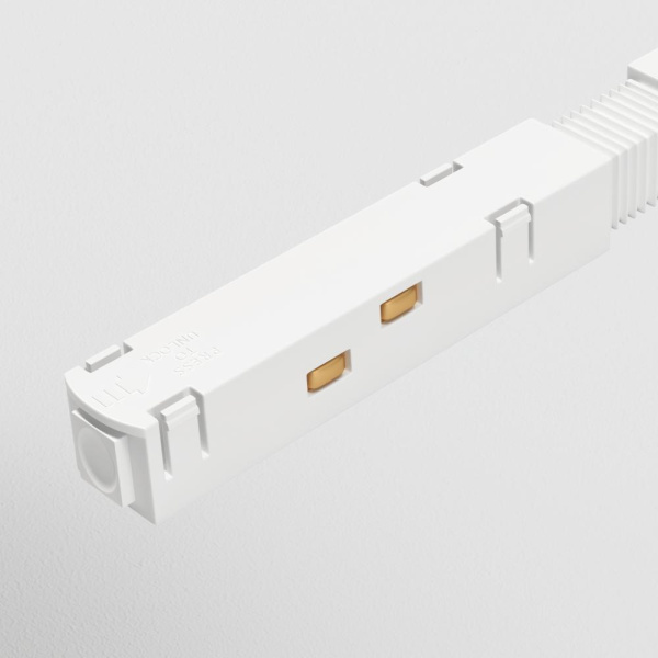 Коннектор питания прямой Gravity белый