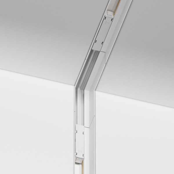 Угловой коннектор внутренний S35 встраиваемый белый