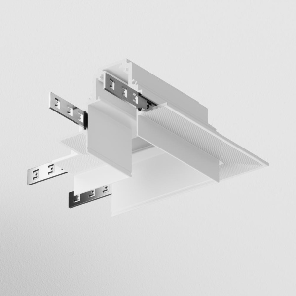 Угловой коннектор S35 встраиваемый белый