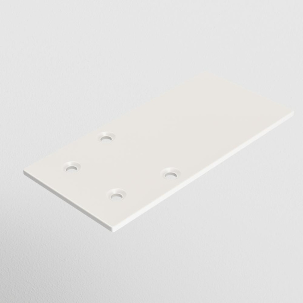 Заглушка торцевая 1шт S35 накладной белый