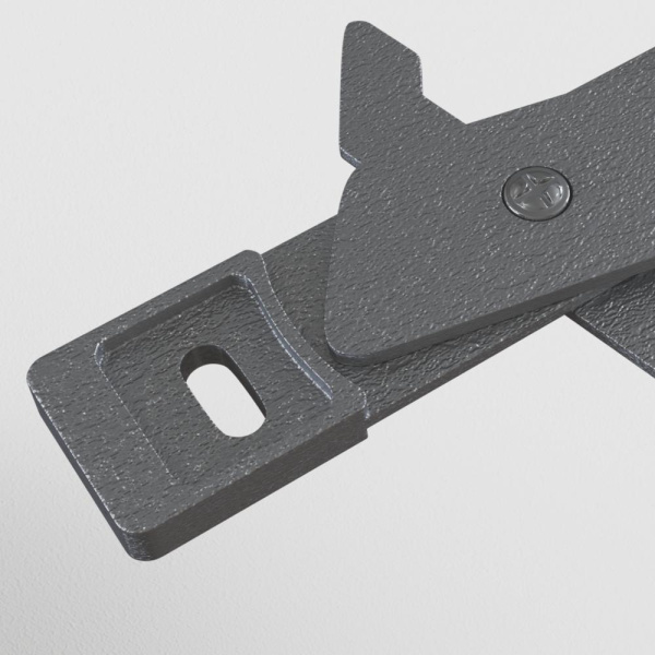 Фиксатор для накладного монтажа S35 серый