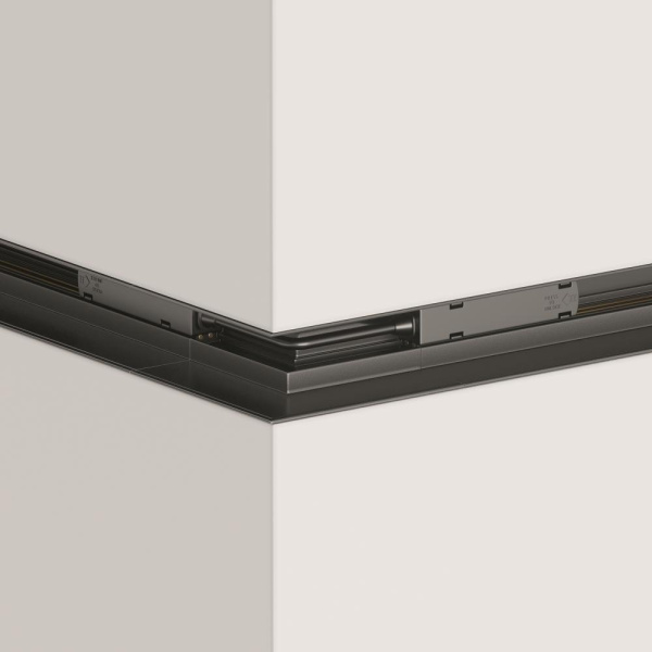 Угловой коннектор внешний S35 встраиваемый черный