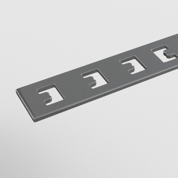 Прямой коннектор S35 встраиваемый серый 2 шт.