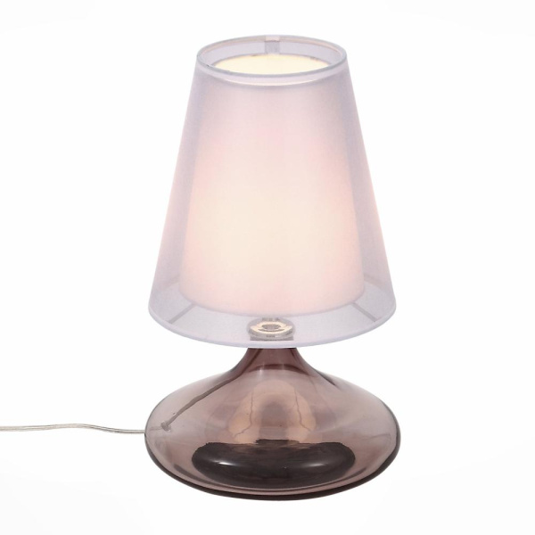 SL974.604.01 Прикроватная лампа ST-Luce Хром, Розовый/Белый E27 1*60W AMPOLLA