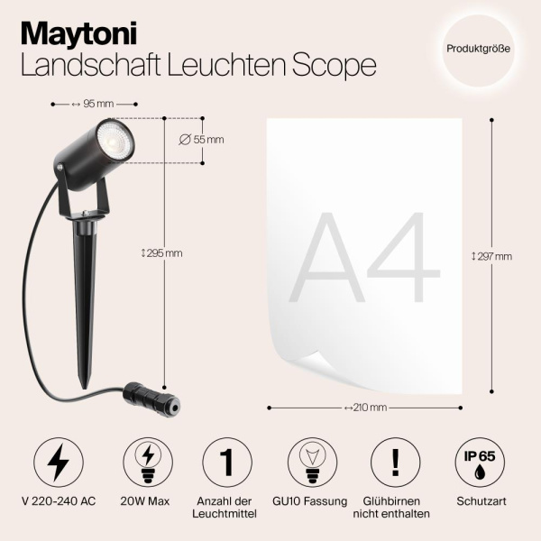 Ландшафтный светильник Outdoor O025FL-01B