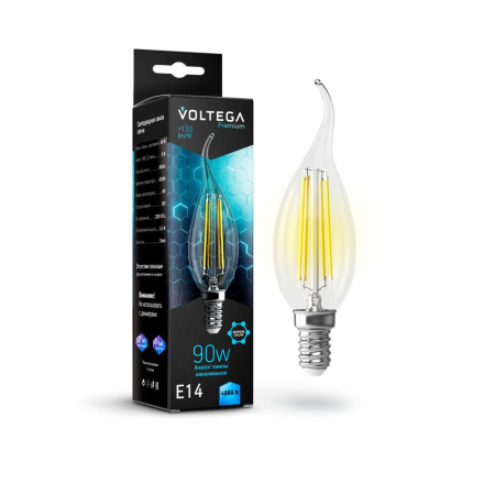Светодиодная лампа Crystal Graphene Candle wind 9W 4000K E14