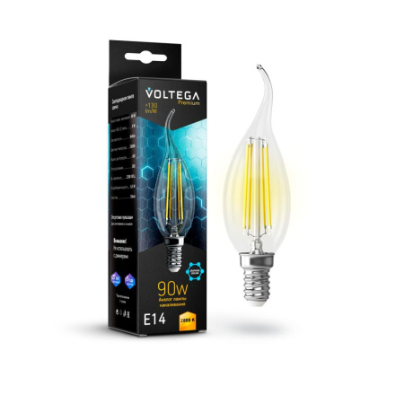 Светодиодная лампа Crystal Graphene Candle wind 9W 2800K E14