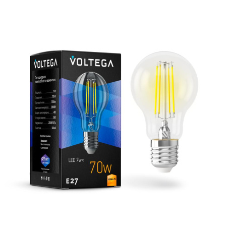 Светодиодная лампа Crystal A60 7W 2800K E27