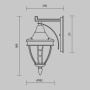 Настенный светильник (бра) Outdoor O027WL-01B