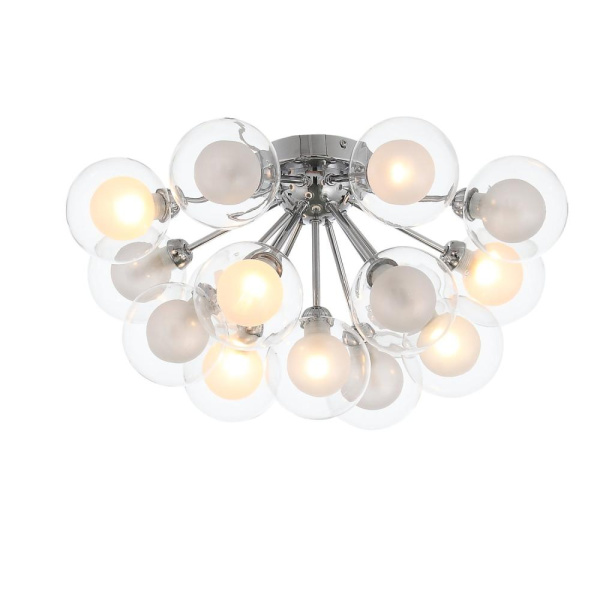 SL431.102.15 Люстра потолочная ST-Luce Хром/Прозрачный, Белый G9 15*5W DUALITA