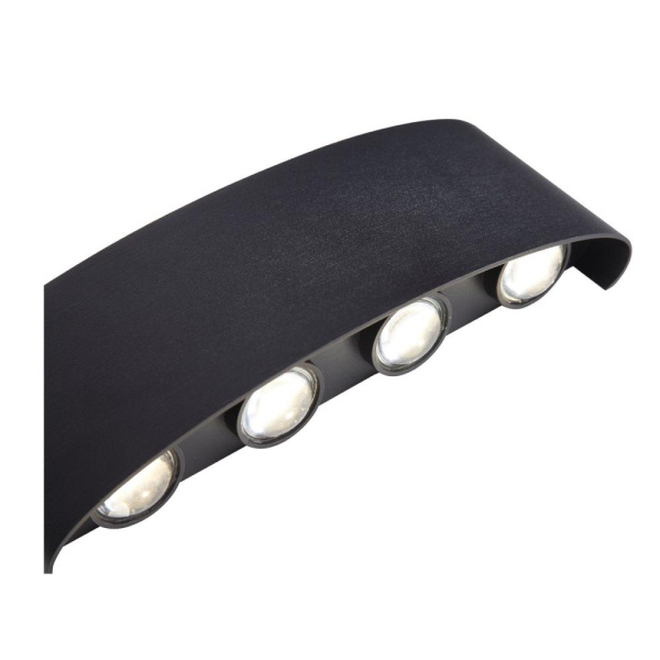SL089.401.08 Светильник уличный настенный ST-Luce Черный кварцевый LED 8*1W 4000K BISELLO