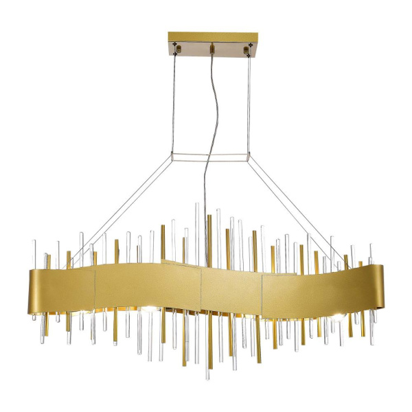 SL1633.213.08 Люстра подвесная ST-Luce Матовое золото/Матовое золото,Прозрачный E14 8*40W OLVERA