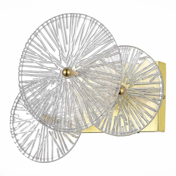 SL1657.201.01 Бра ST-Luce Золотистый/Прозрачный E14 1*40W FLERO