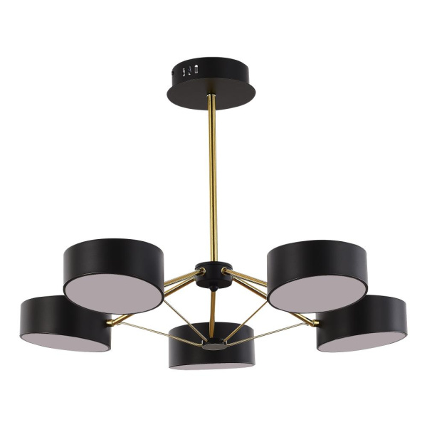 SLE6005-402-05 Светильник потолочный Черный, Золотистый/Черный LED 5*10W VALLE