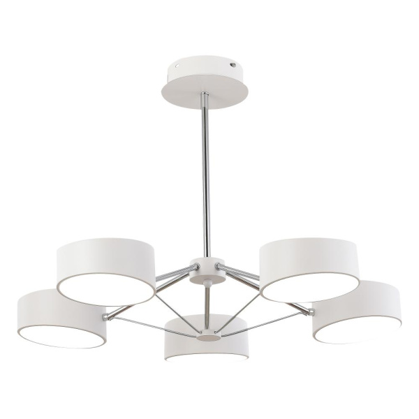 SLE6005-502-05 Светильник потолочный Белый, Хром/Белый LED 5*10W VALLE